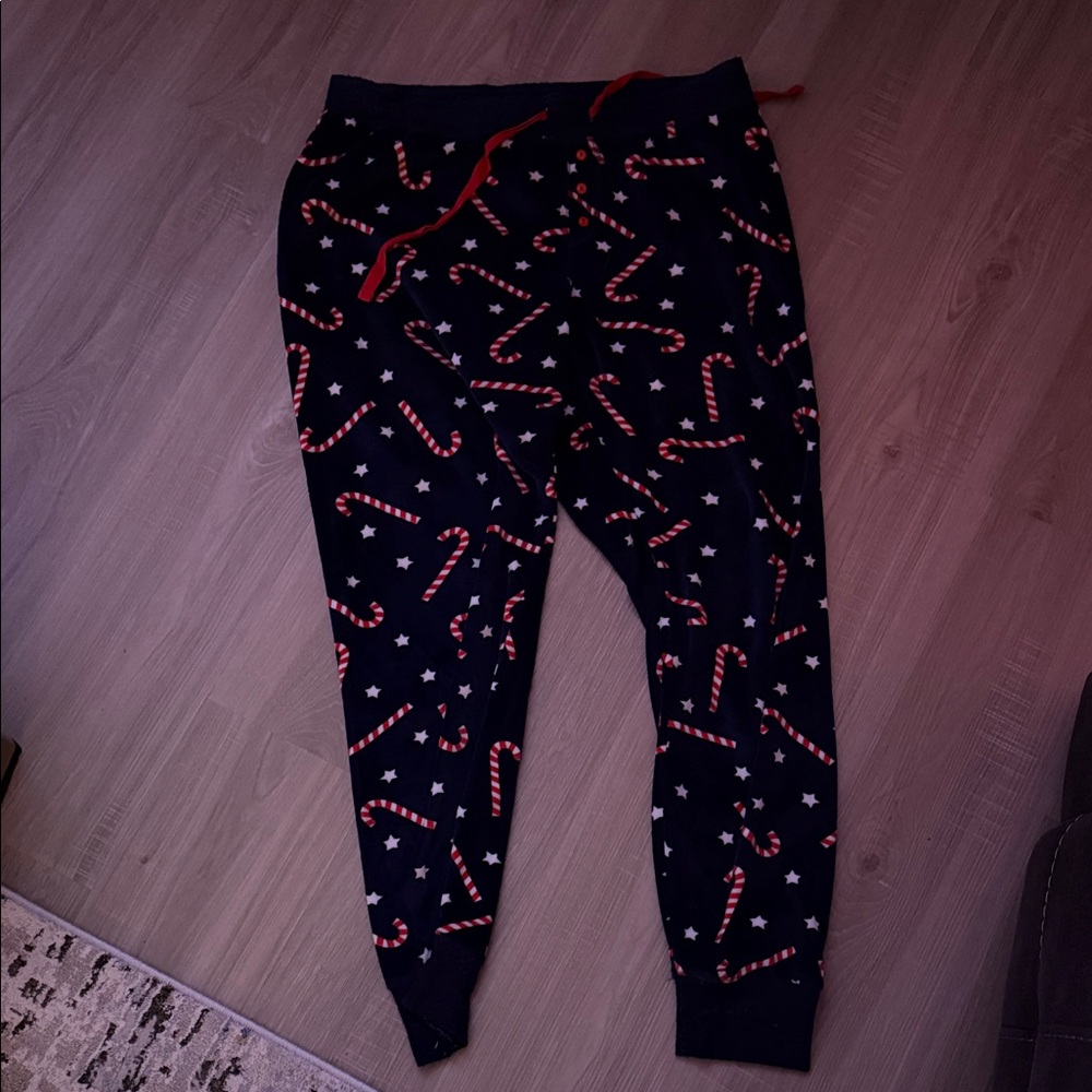 Festive Candy Cane Print pajamas